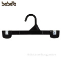 10" 25pcs Black Pants Hangers with Plastic Hook - For Trousers, Undergarments, and Lightweight Wears